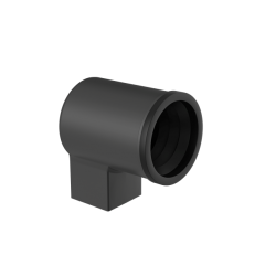GDP Dachy Płaskie adapter STAL 2   80x80  PMMA CZERŃ