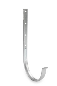 LUXOCYNK - Hak nakrokwiowy wzmocniony [Stal] 120mm/4mm - natural (RAL9023)